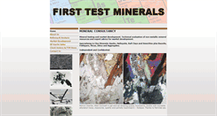 Desktop Screenshot of firsttestminerals.com