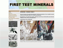 Tablet Screenshot of firsttestminerals.com